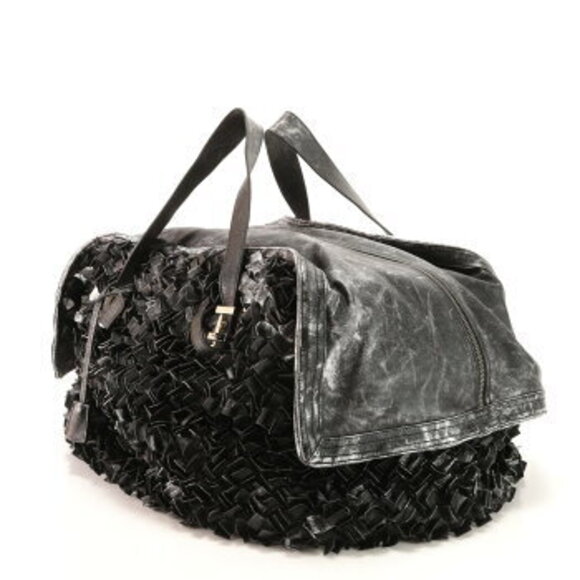 Salvatore Ferragamo Leather Bag Tote Carry on Business Trip Black - Picture 2 of 12